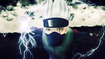 Kakashi Hatake Sharingan, Hypnotic eye, Unleashing power, Fearless warrior HD wallpaper