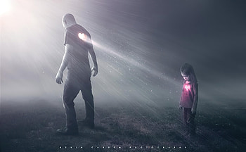 The Heart Of A Father , father, daughter, artist, artwork, digital-art, deviantart HD wallpaper