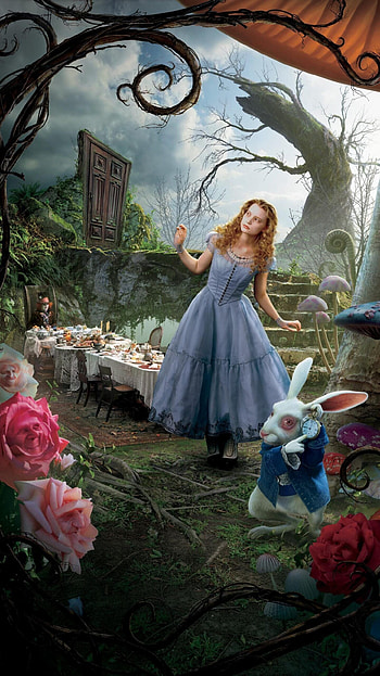 Mia Wasikowska, Movies, Characters, Wonderland HD phone wallpaper
