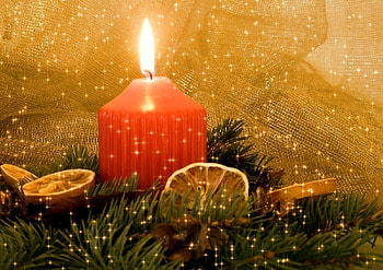 Holidays, Fire, New Year, Christmas, Holiday, Needles, Lemon, Candle HD wallpaper