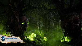 Corrupted Forest Mortal Kombat 1, video game, Mortal kombat 1 HD wallpaper