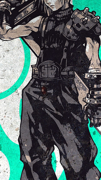 final fantasy, cloud strife, art HD phone wallpaper