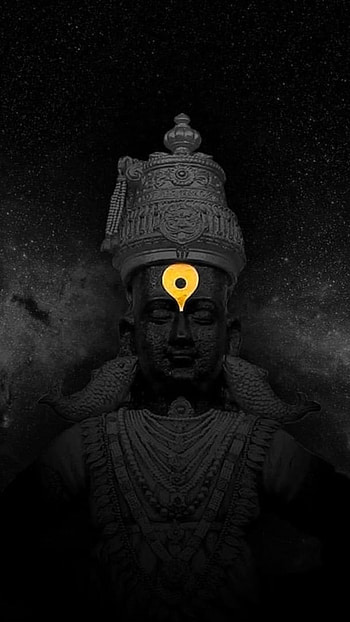 Vitthal, Black Theme, Portrait, Vithu Mauli HD phone wallpaper