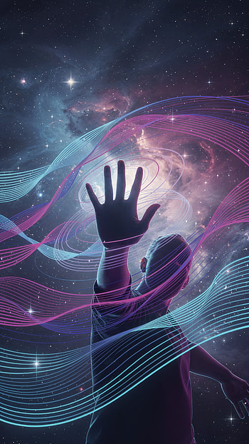 Waving to the Stars — Cosmic , Silhouette, Space HD phone wallpaper