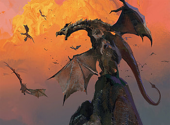 Art, Grin, Wings, Dragon, Hill, Battle HD wallpaper