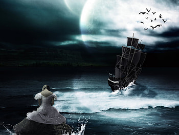 Good Bye, abstract, fantasy, alone HD wallpaper