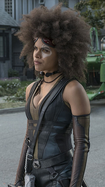 Zazie Beetz as Domino in Deadpool 2 movie, Sony Xperia X HD phone wallpaper