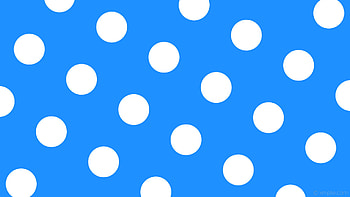blue spots dots polka green HD wallpaper