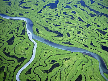 Aerial Of The Copper River Delta Alaska, alaska, delta, copper river HD wallpaper
