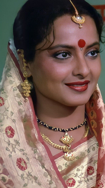 Rekha, bollywood actress, vintage HD phone wallpaper