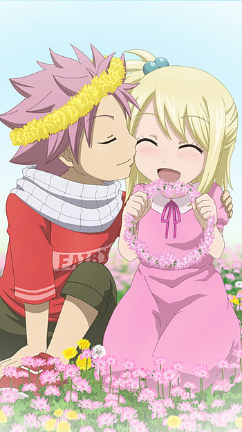Fairy Tail: Natsu & Lucy — Blossom Kiss , Natsu Dragneel, Anime, Fairy Tail HD phone wallpaper