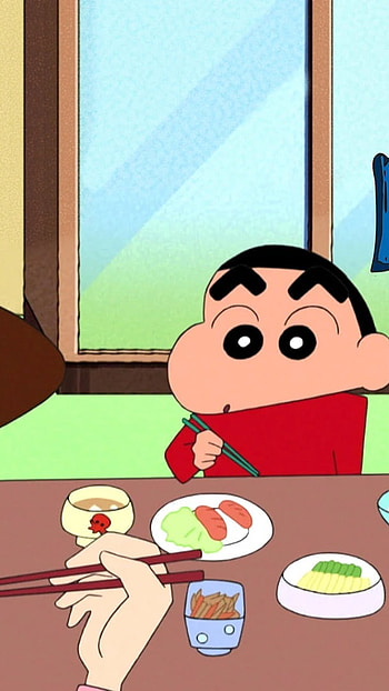 Shinchan Family, Dinner HD phone wallpaper