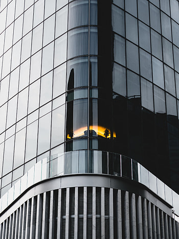Architecture, Building, Miscellanea, Miscellaneous, Grey, Glass, Facade HD phone wallpaper