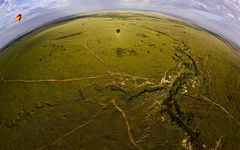Nature, Roads, Earth, Land, Height, Balloon, Panorama HD wallpaper