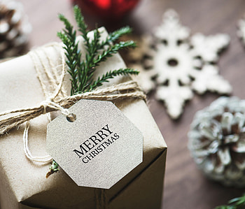 Holidays, New Year, Christmas, Box, Gift, Present, Tag HD wallpaper