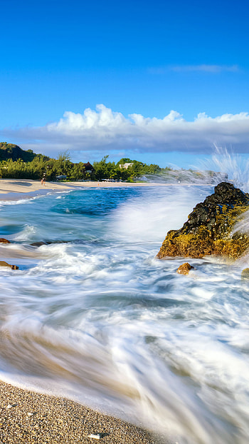 Reunion Island, Beach HD phone wallpaper