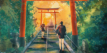 Haikyū!! : Kageyama & Hinata's Serene Shrine Journey, Tobio Kageyama, Shōyō Hinata, Anime, Haikyū!! HD wallpaper