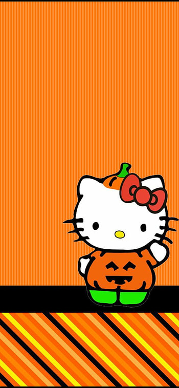 Hello kitty, orange, red HD phone wallpaper