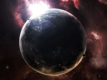 Universe, Stars, Night, Earth, Land, Space, Day HD wallpaper