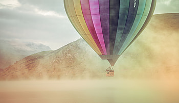 Colorful Hot Air Balloon, air-balloon, nature, colorful HD wallpaper