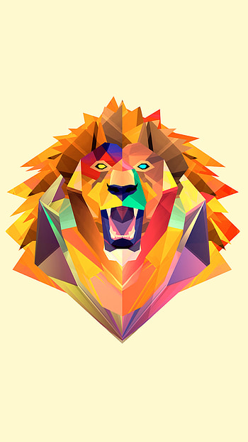Lion, Facets HD phone wallpaper