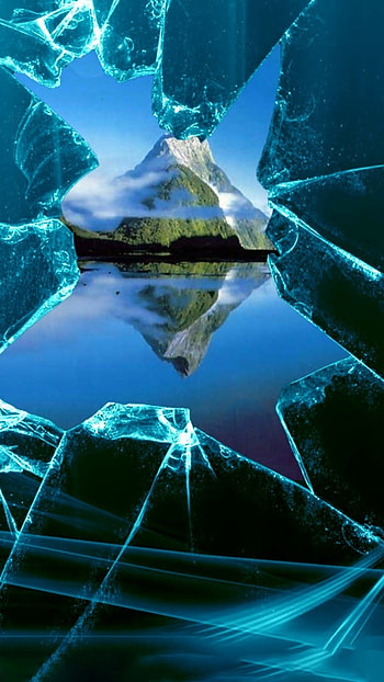 Damage Display, Broken Glass, Background HD phone wallpaper