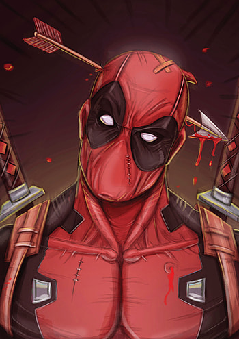 Deadpool Cool Guy Art, deadpool, artwork, digital-art, behance, superheroes HD phone wallpaper