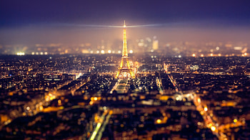 Gold Lights, Eiffel Tower at night, City lights, Romantic backdrop HD wallpaper