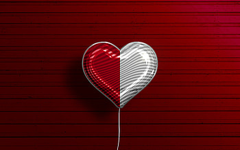 I Love Cork, , realistic balloons, red wooden background, Day of Cork, irish counties, flag of Cork, Ireland, balloon with flag, Counties of Ireland, Cork flag, Cork HD wallpaper
