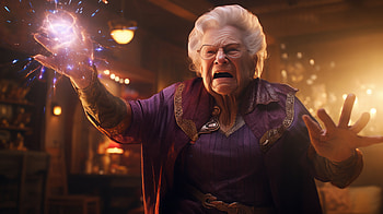 Enchanting Grandmother - AI Art Magic, woman, Grandmother HD wallpaper