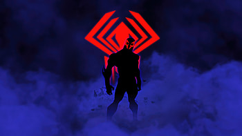 Marvel Future Spider 2099 Minimalist, spiderman-2099, superheroes, artwork, digital-art, artist, behance, minimalism HD wallpaper