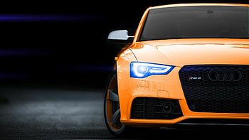 Cars, Orange Audi, Audi RS5 HD wallpaper