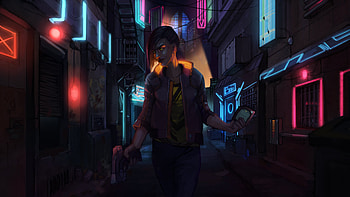 V On Streets Of Cyberpunk 2077, cyberpunk-2077, games, 2020-games, deviantart HD wallpaper