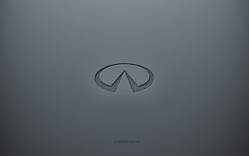 Infiniti logo, gray creative background, Infiniti emblem, gray paper texture, Infiniti, gray background, Infiniti 3d logo HD wallpaper