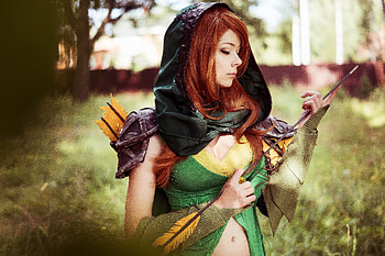 Windranger Cosplay, windranger-dota-2, cosplay, dota-2, girls, deviantart HD wallpaper