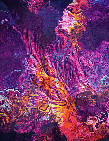 Texture, embossed stone, pink-yellow colored HD phone wallpaper