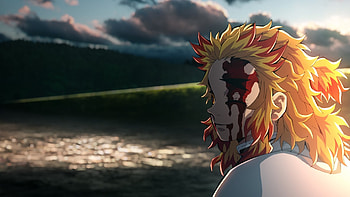Kyoujuro rengoku, Anime, Demon Slayer: Kimetsu no Yaiba - The Movie: Mugen Train HD wallpaper
