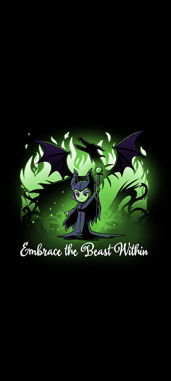 Beast Within, Malificent, Green HD phone wallpaper