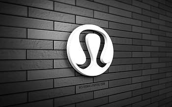 Lululemon Athletica 3D logo, , gray brickwall, creative, brands, Lululemon Athletica logo, 3D art, Lululemon Athletica HD wallpaper