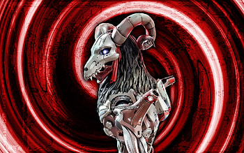 Revenant, red grunge background, Apex Legends, Synthetic Nightmare, vortex, Apex Legends characters, Revenant Apex Legends, Revenant Skin HD wallpaper