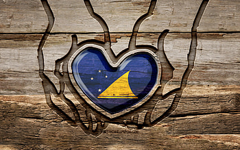 I love Tokelau, , wooden carving hands, Day of Tokelau, Tokelau flag, Flag of Tokelau, Take care Tokelau, creative, Tokelau flag in hand, wood carving, Oceanian countries, Tokelau HD wallpaper