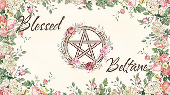 Flowery Beltane, witch, holiday HD wallpaper