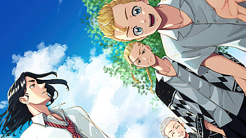 Tokyo Revengers Trio - Takemichi, Ken, Baji, Takemichi Hanagaki, Ken Ryuguji, Keisuke Baji, Anime, Tokyo Revengers HD wallpaper