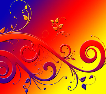 Gradient Floral Abstract, floral, colours, abstract, gradient HD wallpaper