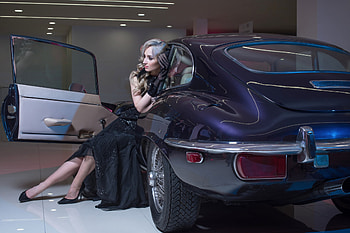 Girl And Car, Pose, Car, Girl, And HD wallpaper