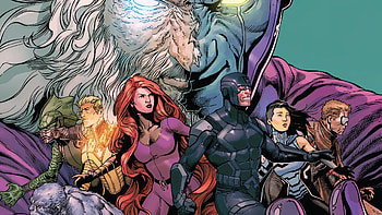 Uncanny Inhumans, Triton (Marvel Comics), Beast (Marvel Comics), Johnny Storm, Medusa (Marvel Comics), Black Bolt, Comic, Inhumans (Marvel Comics) HD wallpaper