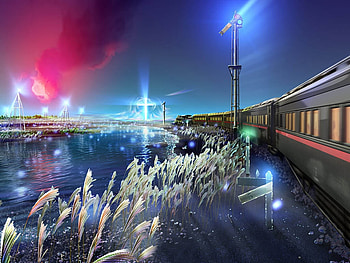 illustrated train history, 3d and cg, abstract HD wallpaper