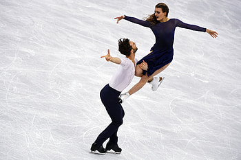 French Olympic Ice Dancers, Ballet, Ethereal, Elegance HD wallpaper