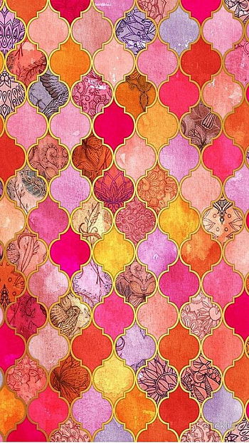 Colorful Pattern, colorful, colors, design, Abstract, pattern HD phone wallpaper