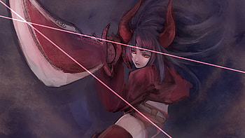 BRS - Black Gold Saw, sword, black gold saw, weapon, black rock shooter, red eyes, long hair, shorts HD wallpaper